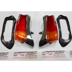 COPPIA FANALI POSTERIORI FIAT 600 ALTA QUALITA DI CROMATURA