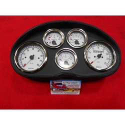 CRUSCOTTO VEGLIA COMPLETA 5 STRUMENTI CON RIVESTIMENTO IN PELLE