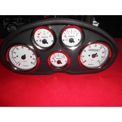 CRUSCOTTO VEGLIA COMPLETA 5 STRUMENTI CON RIVESTIMENTO IN PELLE