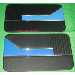 coppia pannelli blu neri con profilo cromato FIAT 500