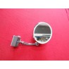 SPECCHIO ROTONDO CROMATO A GOCCIA A MORSETTO DS/SN