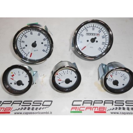 STRUMENTI CONTAGIRI CONTACHILOMETRI  PRESSIONE OLIO INDICATORE BENZINA  INDICATORE BATTERIA  FIAT 500 