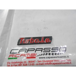 SCRITTA TURBO I.E. ANTERIORE MASCHERINA FIAT UNO 1 SERIE