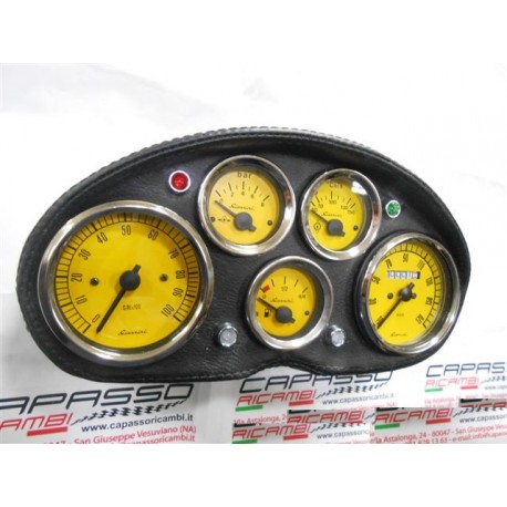 CRUSCOTTO FIAT 500 COMPLETO 5 STRUMENTI CON SIGLA GIANNINI VARIE COLORAZIONI