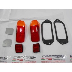 PLASTICHE FANALERIA COMPLETA POSTERIORE FIAT 600