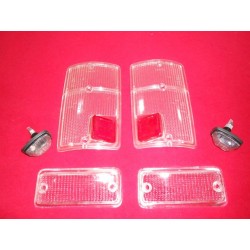 SERIE PLASTICHE FANALERIA FIAT 126 BIANCHE
