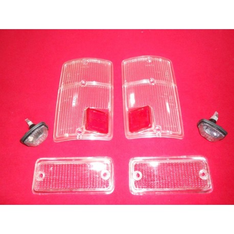 SERIE PLASTICHE FANALERIA FIAT 126 BIANCHE