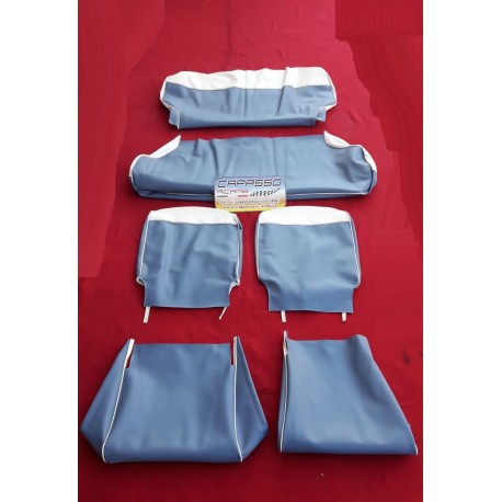 TAPPEZZERIA COMPLETA FIAT 600 CELESTE