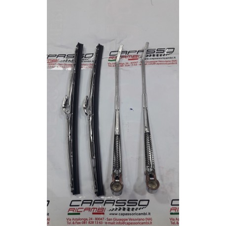 BRACCI SPAZZOLE TERGI FIAT 124 SPIDER CROMATI