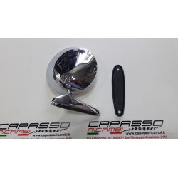SPECCHIO ROTONDO CROMATO FISSAGGIO A VITE CON LOGO ALFA
