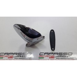 SPECCHIO ROTONDO CROMATO FISSAGGIO A VITE CON LOGO ALFA
