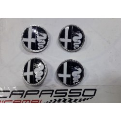 LOGO EMBLEMA ALFAROMEO PER COPPA  RUOTA IN  ACCIAIO