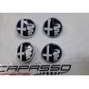 LOGO EMBLEMA ALFAROMEO PER COPPA  RUOTA IN  ACCIAIO