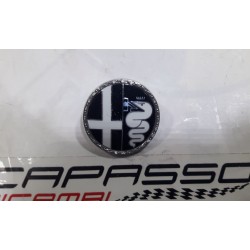 LOGO EMBLEMA ALFAROMEO PER COPPA  RUOTA IN  ACCIAIO