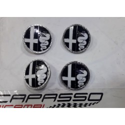 LOGO EMBLEMA ALFAROMEO PER COPPA RUOTA IN ACCIAIO