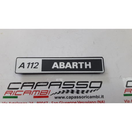 SIGLA POSTERIORE A 112 ABARTH