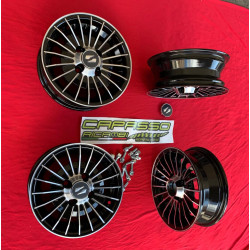 CERCHI RUOTA FIAT 500 126 ATTACCO 4 X 98 NERI DIAMANTI