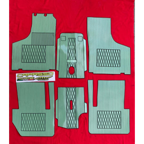 SERIE TAPPETI FIAT 600 COLORE VERDE MARE