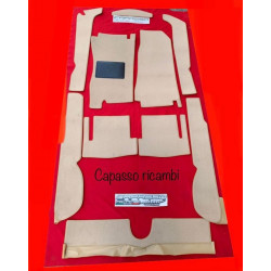 TAPPETO MOQUETTE FIAT 124 SPIDER COLORE OCRA DAL 1983 AL 1985 N.B. PRIMO IMPIANTO