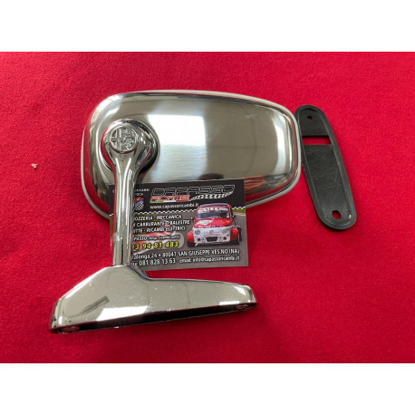 RECTANGULAR MIRROR CHROME FIXING SCREW WITH LOGO ALFA
