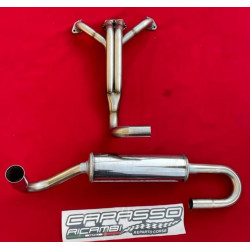 MARMITTA ACCIAIO INOK FIAT X19 (ALTO RENDIMENTO)