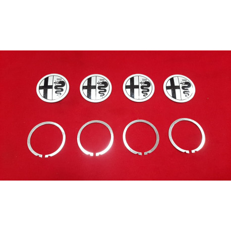 LOGO EMBLEMA IN LAMIERA CERCHI ALFAROMEO