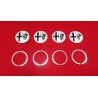 LOGO EMBLEMA IN LAMIERA CERCHI ALFAROMEO