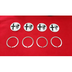 LOGO EMBLEMA IN LAMIERA CERCHI ALFAROMEO