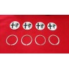 LOGO EMBLEMA IN LAMIERA CERCHI ALFAROMEO