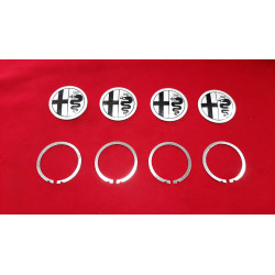 LOGO EMBLEMA IN LAMIERA CERCHI ALFAROMEO