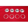 LOGO EMBLEMA IN LAMIERA CERCHI ALFAROMEO