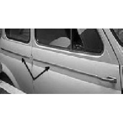 FIAT 500D SERIES MOULDINGS ALUMINIUM 5 PIECE