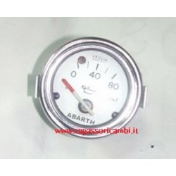 manometro pressione olio fondo bianco