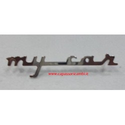 scritta  "  MY   CAR  "  in acciaio