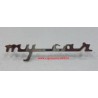 scritta  "  MY   CAR  "  in acciaio
