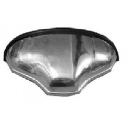 REAR PLATE LIGHT PLASTIC CHROME FIAT 500 GOOD QUALITY
