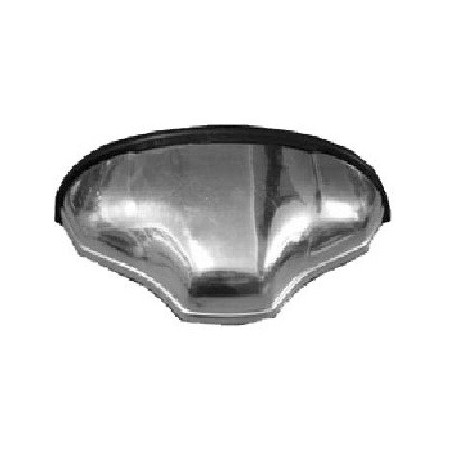 REAR PLATE LIGHT PLASTIC CHROME FIAT 500 GOOD QUALITY
