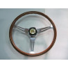 Volante abarth  in legno con razze cromata