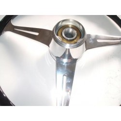 Abarth black chrome wheel spokes