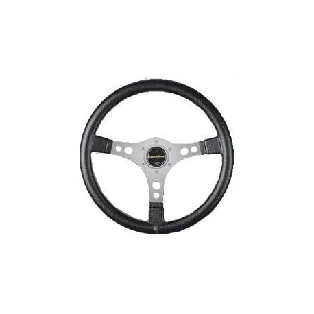 STEERING WHEEL DIAMETER MM. 350 SILVER AND SKAY