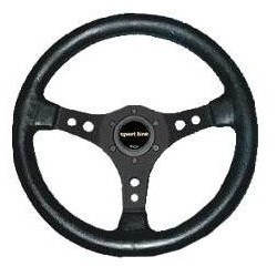 STEERING WHEEL DIAMETER MM. 330 BLACK polyurethanes  