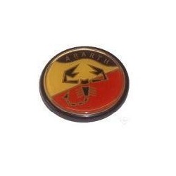 ABARTH TYPE HUB COVER LARGE DIAMETER INTERNAL MM. 55 RED/YELLOW