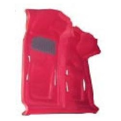 Tappeto preformato in moquette colore rosso Fiat 500, N D F L R