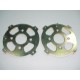 Pair of front brake plates Fiat 500