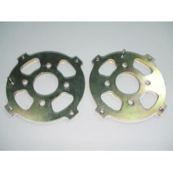 Pair of front brake plates Fiat 500