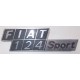 SIGLA SCRITTA FIAT 124 Sport