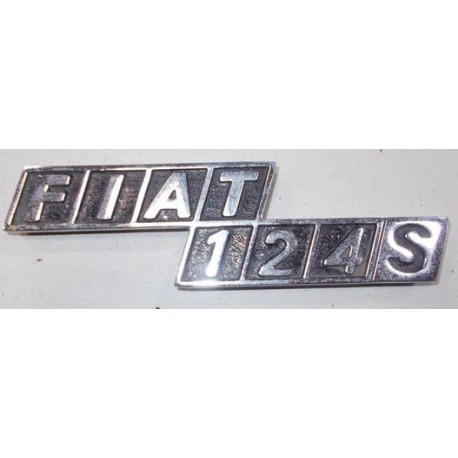 SIGLA SCRITTA FIAT 124 S