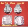 pistoni stampati diam. 79,5 3 fascie C25 fiat 500 126