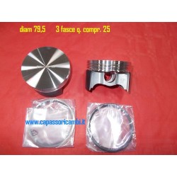 PISTONI STAMPATI diam 79,5  3 FASCIE  Fiat 500 Fiat 126