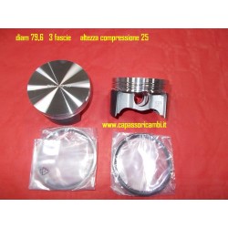 pistoni stampati diam 79,6  3 fasci C25 Fiat 500 126